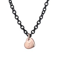 Necklace Marcello Pane Woman Rubber in Silver CLIT038 - CLIT038